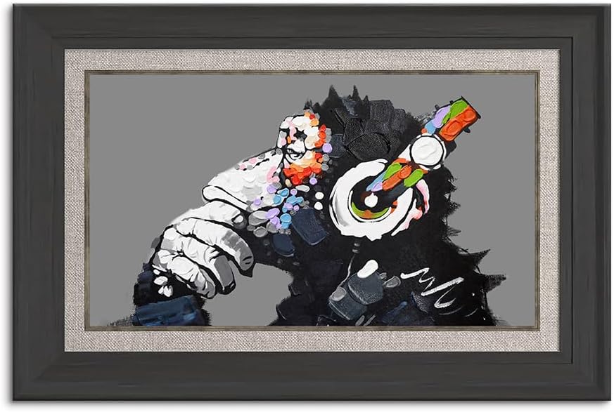 バンクシー ゴリラアート B2パネルアルミフレーム バンクシー ゴリラアート B2パネルアルミフレーム バンクシー